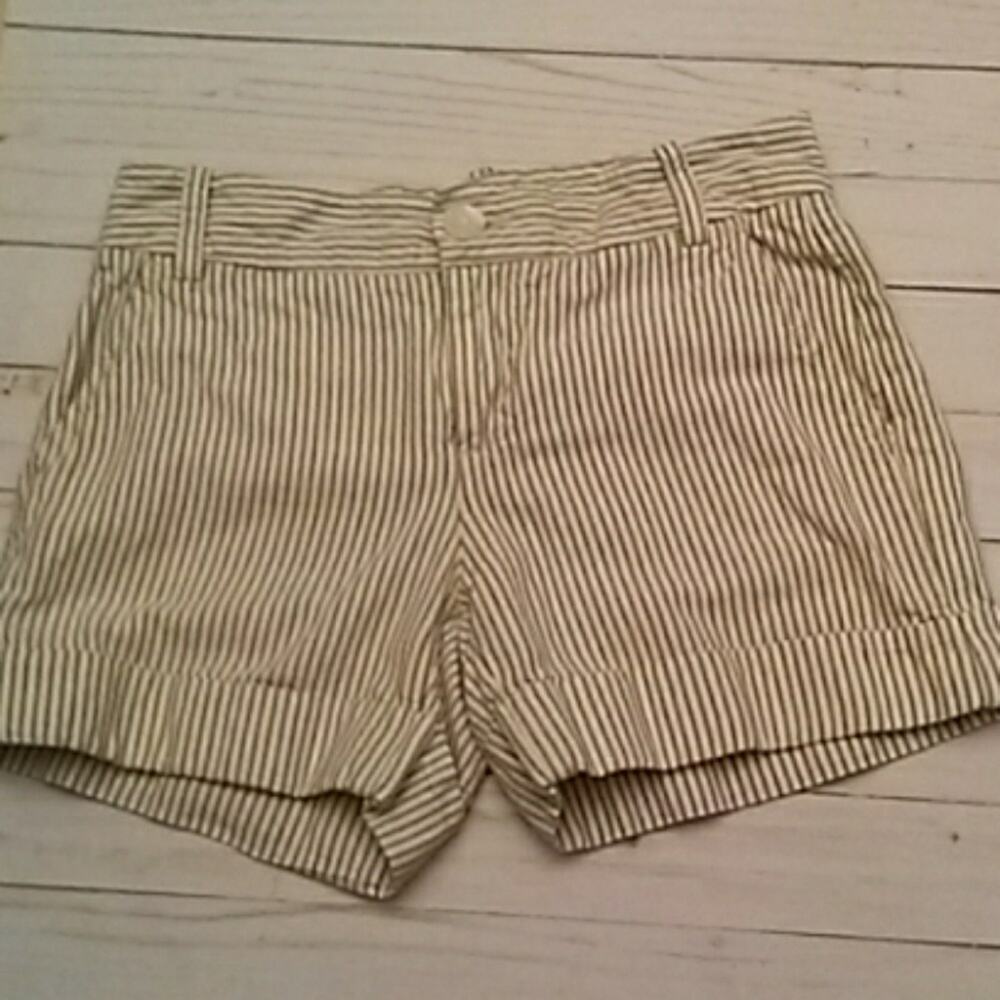 - Express linen blend shorts with metallic thread 0